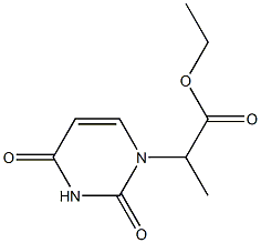 1-(1-Ethoxycarbonylethyl)uracil Structure