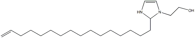 2-(15-ヘキサデセニル)-4-イミダゾリン-1-エタノール 化学構造式