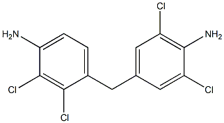 4-[(4-Amino-2,3-dichlorophenyl)methyl]-2,6-dichloroaniline,,结构式