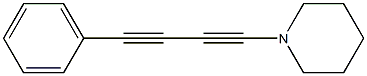 1-ピペリジノ-4-フェニル-1,3-ブタジイン 化学構造式