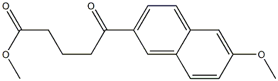 5-Oxo-5-[6-methoxy-2-naphtyl]valeric acid methyl ester Structure