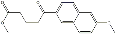 5-オキソ-5-[6-メトキシ-2-ナフチル]吉草酸メチル 化学構造式