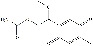 Carbamic acid 2-methoxy-2-(4-methyl-3,6-dioxo-1,4-cyclohexadien-1-yl)ethyl ester|