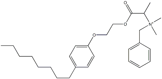 N,N-Dimethyl-N-benzyl-N-[1-[[2-(4-octylphenyloxy)ethyl]oxycarbonyl]ethyl]aminium