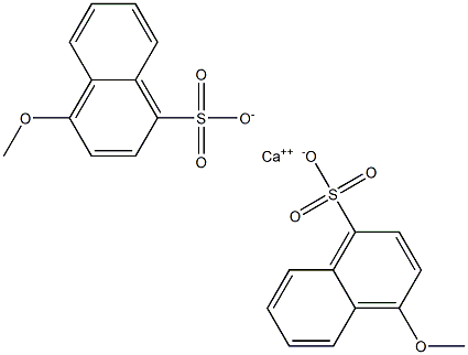 Bis(4-methoxy-1-naphthalenesulfonic acid)calcium salt 结构式