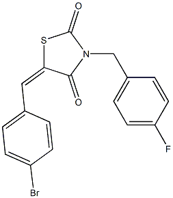 3-(4-Fluorobenzyl)-5-(4-bromobenzylidene)thiazolidine-2,4-dione