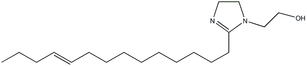 2-(10-テトラデセニル)-2-イミダゾリン-1-エタノール 化学構造式