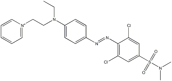 1-[2-[4-[2,6-Dichloro-4-(dimethylaminosulfonyl)phenylazo]phenyl(ethyl)amino]ethyl]pyridinium