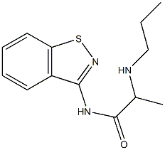N-(1,2-Benzisothiazol-3-yl)-2-propylaminopropanamide Struktur