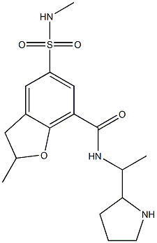 2,3-Dihydro-2-methyl-5-(methylaminosulfonyl)-N-[1-methyl-2-pyrrolidinylmethyl]benzofuran-7-carboxamide