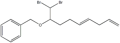 2-Benzyloxy-1,1-dibromo-5,8-nonadiene Struktur