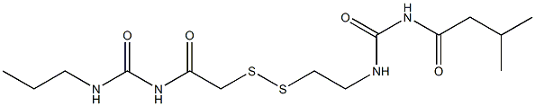  1-(3-Methylbutyryl)-3-[2-[[(3-propylureido)carbonylmethyl]dithio]ethyl]urea