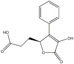 (S)-2,5-Dihydro-4-hydroxy-5-oxo-3-phenyl-2-furanpropanoic acid