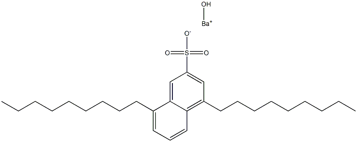 4,8-ジノニル-2-ナフタレンスルホン酸ヒドロキシバリウム 化学構造式
