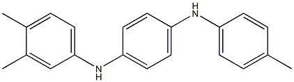 N-(3,4-ジメチルフェニル)-N'-(4-メチルフェニル)-p-フェニレンジアミン 化学構造式