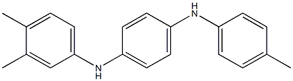 N-(3,4-Dimethylphenyl)-N'-(4-methylphenyl)-p-phenylenediamine 结构式