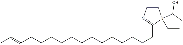 1-Ethyl-2-(14-hexadecenyl)-1-(1-hydroxyethyl)-2-imidazoline-1-ium,,结构式