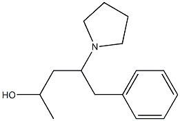 1-Phenyl-2-(pyrrolidin-1-yl)pentan-4-ol Struktur