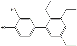 4-(2,3,5-Triethylphenyl)benzene-1,2-diol