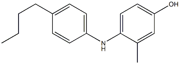 4-(4-Butylanilino)-3-methylphenol,,结构式