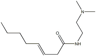 N-[2-(ジメチルアミノ)エチル]-3-オクテンアミド 化学構造式