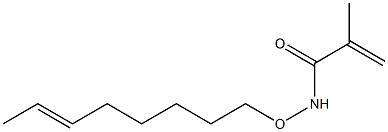 N-(6-Octenyloxy)methacrylamide,,结构式