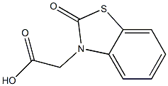 2,3-Dihydro-2-oxobenzothiazole-3-acetic acid Struktur