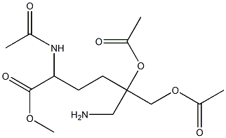 6-Amino-2-(acetylamino)-5-acetoxy-5-(acetoxymethyl)hexanoic acid methyl ester