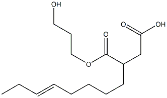 2-(5-Octenyl)succinic acid hydrogen 1-(3-hydroxypropyl) ester,,结构式