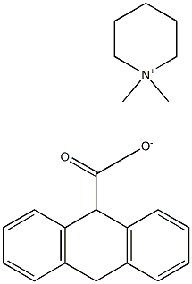 9,10-Dihydroanthracene-9-carboxylic acid 1,1-dimethylpiperidinium-4-yl ester Struktur