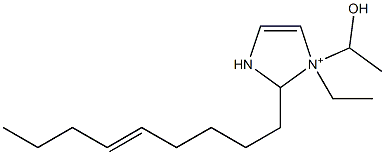 1-Ethyl-1-(1-hydroxyethyl)-2-(5-nonenyl)-4-imidazoline-1-ium,,结构式
