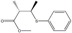 (2S,3R)-2-Methyl-3-(phenylthio)butyric acid methyl ester Struktur