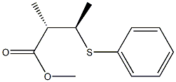 (2S,3R)-2-Methyl-3-(phenylthio)butyric acid methyl ester Structure