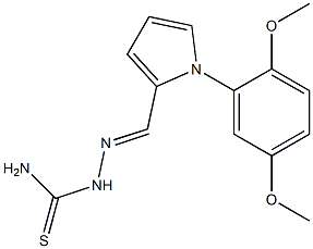 1-(2,5-Dimethoxyphenyl)-1H-pyrrole-2-carbaldehyde thiosemicarbazone,,结构式