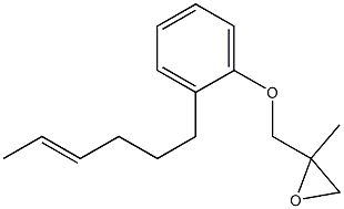 2-(4-Hexenyl)phenyl 2-methylglycidyl ether Struktur