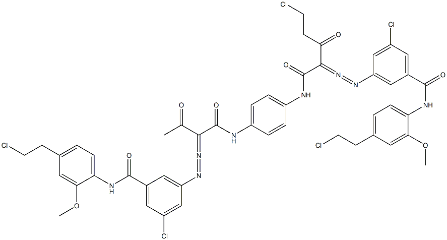 3,3'-[2-(Chloromethyl)-1,4-phenylenebis[iminocarbonyl(acetylmethylene)azo]]bis[N-[4-(2-chloroethyl)-2-methoxyphenyl]-5-chlorobenzamide]