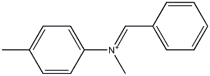 N-Methyl-N-(p-tolyl)benzenemethaniminium 结构式