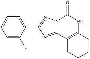 2-(2-Fluorophenyl)-7,8,9,10-tetrahydro[1,2,4]triazolo[1,5-c]quinazolin-5(6H)-one Structure