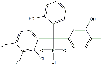 (4-Chloro-3-hydroxyphenyl)(2,3,4-trichlorophenyl)(2-hydroxyphenyl)methanesulfonic acid