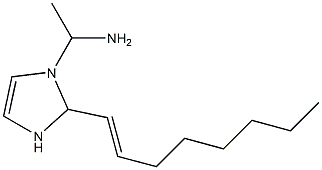 1-(1-Aminoethyl)-2-(1-octenyl)-4-imidazoline 结构式