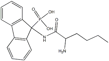 [9-[(2-Aminohexanoyl)amino]-9H-fluoren-9-yl]phosphonic acid Structure