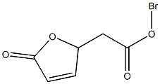 2,5-Dihydro-5-oxo-2-bromofuran-2-acetic acid Structure