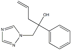 1-(Phenyl)-1-(2-propenyl)-2-(1H-1,2,4-triazol-1-yl)ethanol Struktur