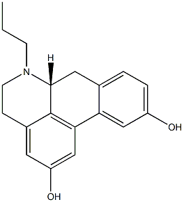 (6aR)-5,6,6a,7-Tetrahydro-6-propyl-4H-dibenzo[de,g]quinoline-2,10-diol Structure