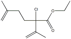 2-Chloro-2-isopentenyl-3-methyl-3-butenoic acid ethyl ester