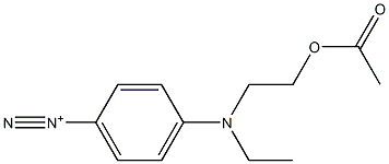 4-[Ethyl(2-acetoxyethyl)amino]benzenediazonium,,结构式