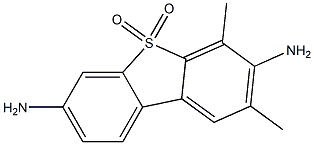 3,7-Diamino-2,4-dimethyldibenzothiophene 5,5-dioxide 结构式