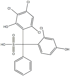 (2-Chloro-4-hydroxyphenyl)(2,4,5-trichloro-6-hydroxyphenyl)phenylmethanesulfonic acid