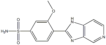 4-(1H-Imidazo[4,5-c]pyridin-2-yl)-3-methoxybenzenesulfonamide Struktur