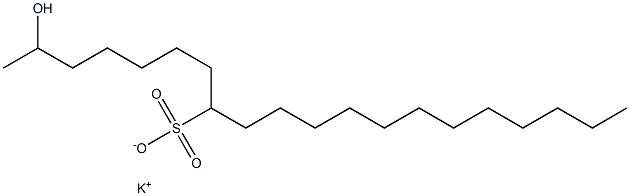 2-Hydroxyicosane-8-sulfonic acid potassium salt